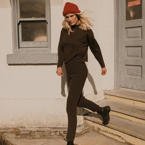 James Street Co Lina Pant / Cotton Citizen Ibiza Pant Espresso- Medium